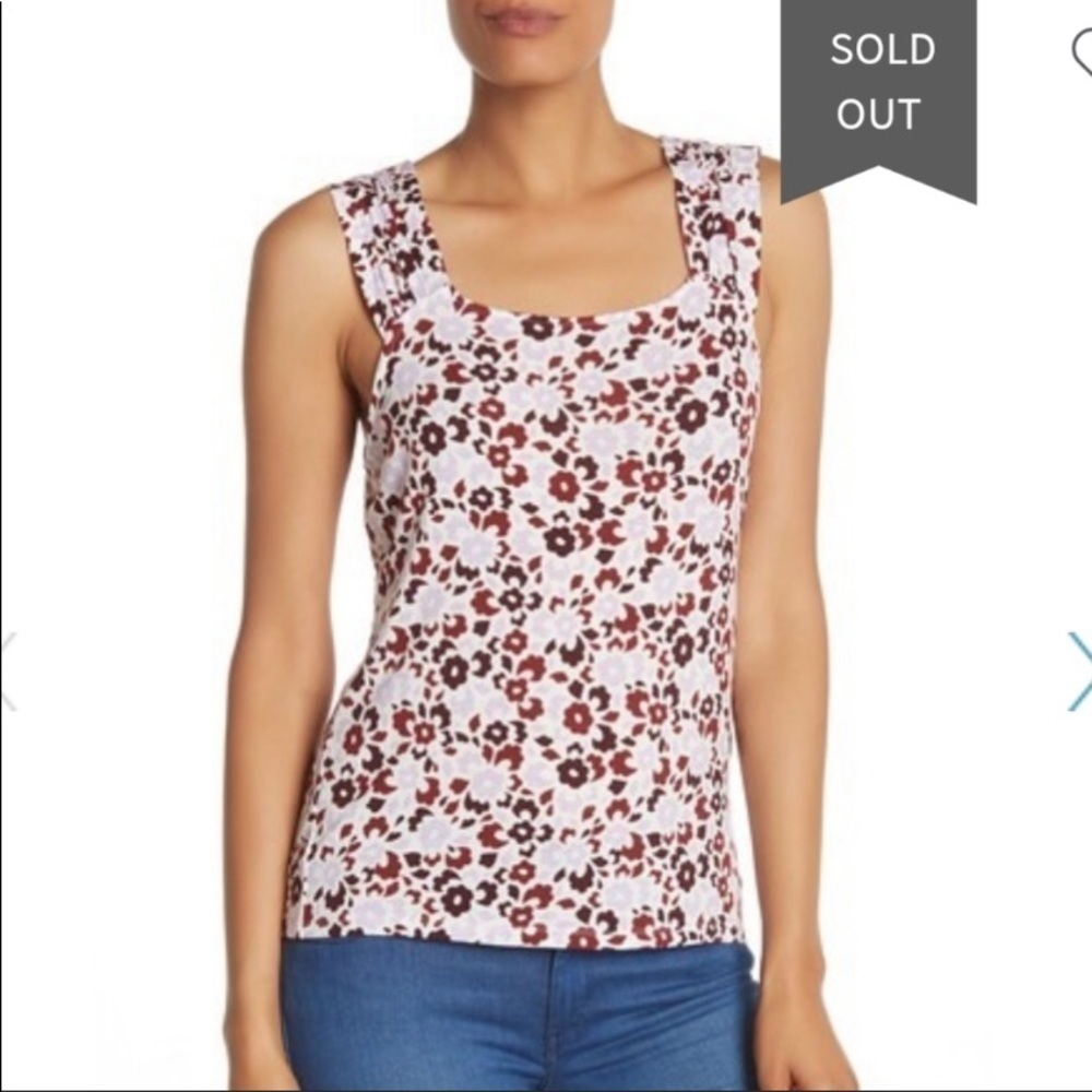 14TH & UNION Flower Pattern Tank